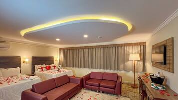 Luxo Casal Romântica | In-room safe, blackout drapes, free WiFi, bed sheets