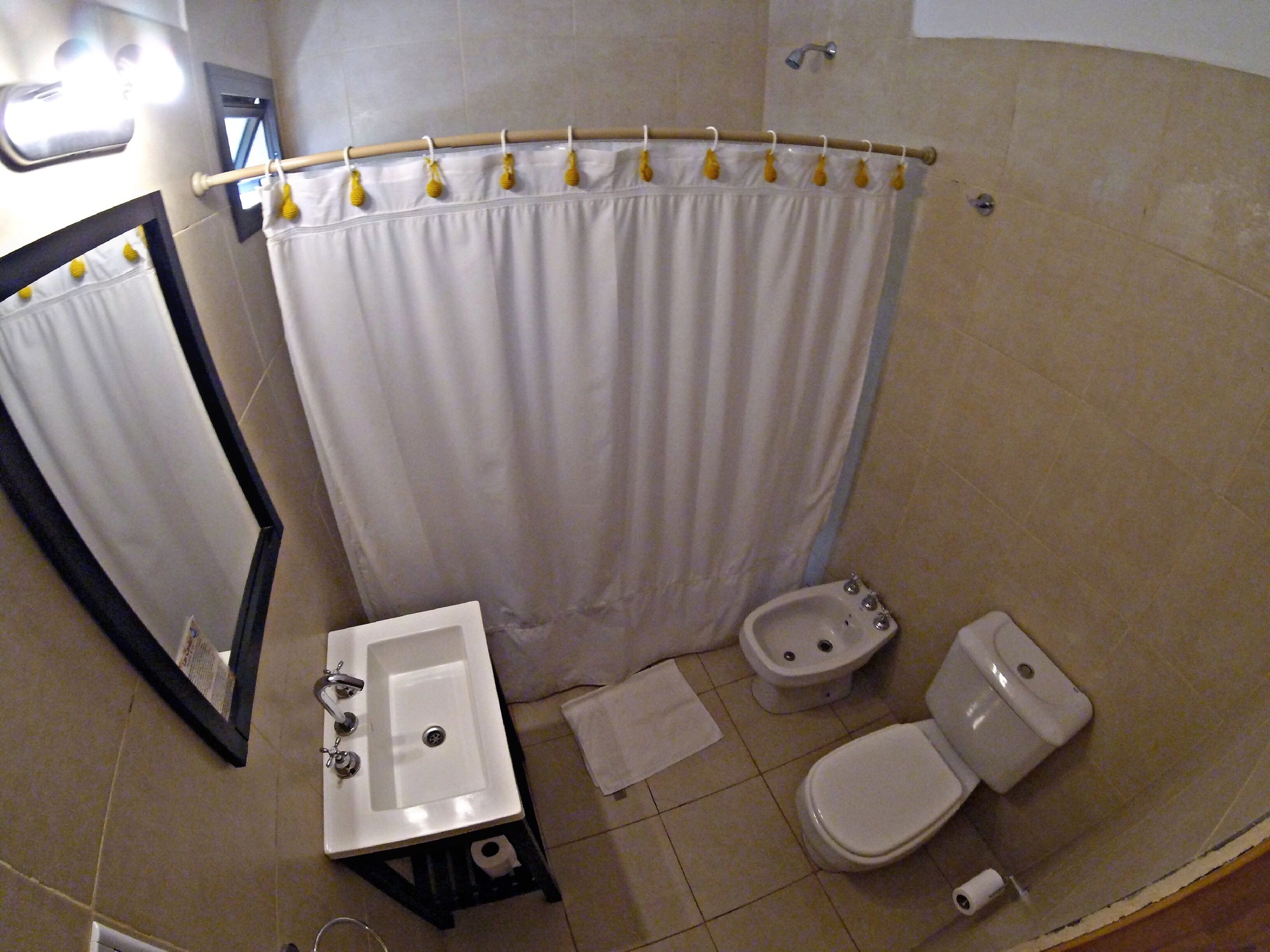 room (shinqui) | bathroom | shower, free toiletries, hair dryer, bidet