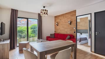 Apartemen, 1 kamar tidur (4 People) | Kedap suara, tempat tidur bayi (biaya tambahan), dan Wi-Fi gratis