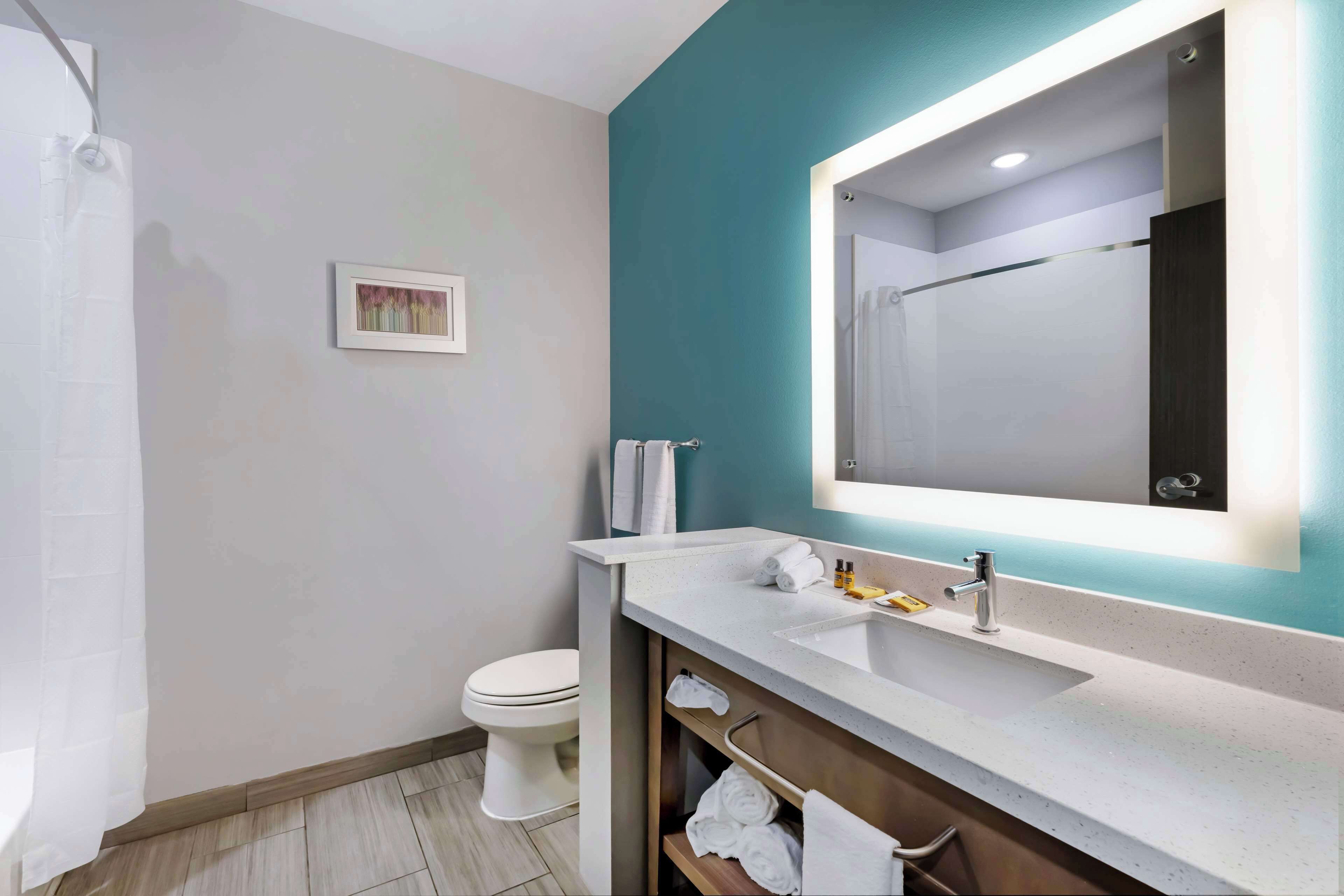 free toiletries, hair dryer, towels