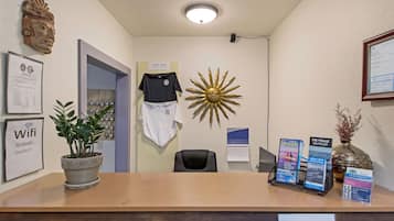 Check-in/check-out kiosk