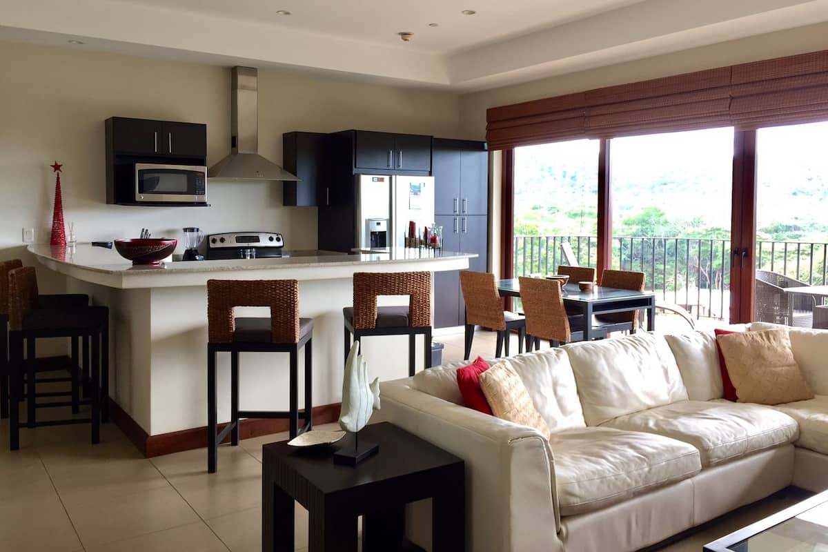 Luxury Apartment, 2 Bedrooms | Living area | 32-inch plasma TV with cable channels, TV, DVD player