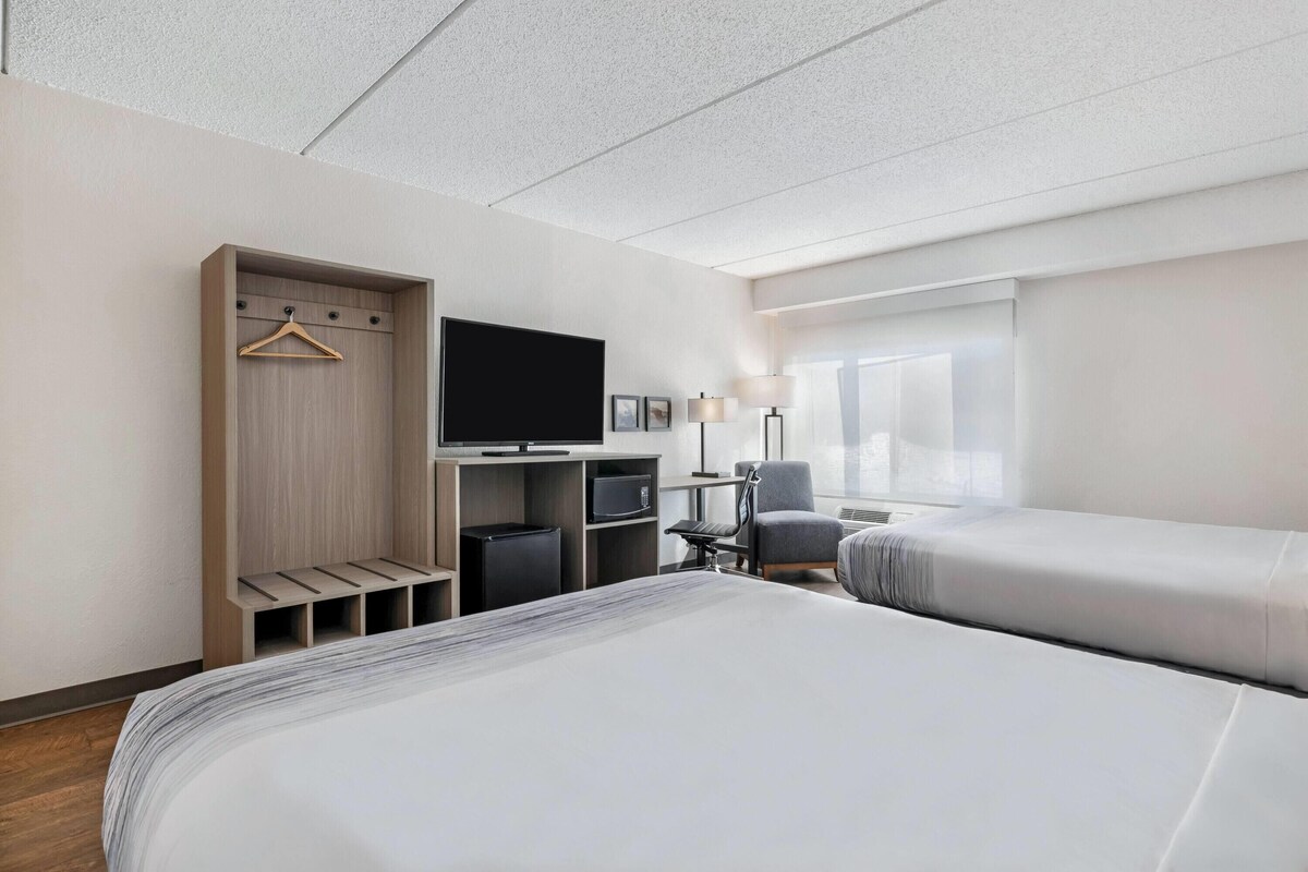 Room, 2 Queen Beds, Non Smoking (Pet-friendly) | Hypo-allergenic bedding available, desk, blackout drapes