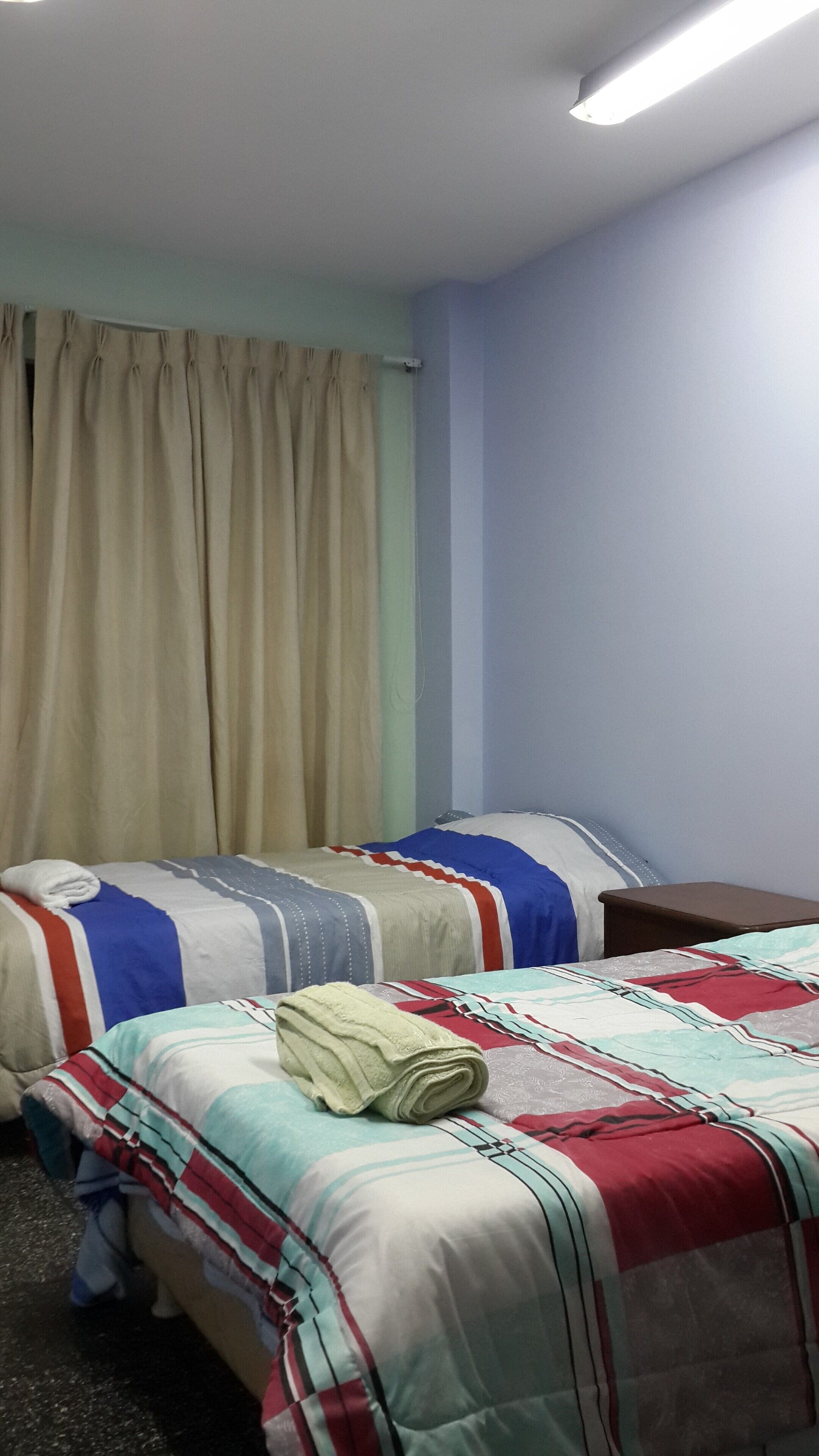 2 bedrooms, down duvets