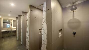 Free toiletries, hair dryer, towels