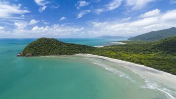 White sand, snorkelling