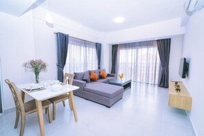 One Bedroom  Apartment | Living area - Sun Apartment (Phnom Penh)