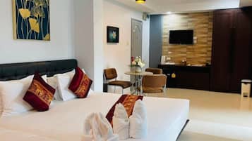 Free WiFi, bed sheets