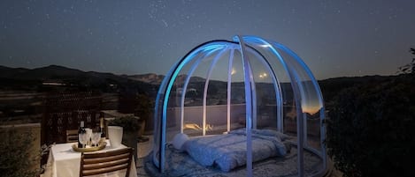 1 chambre, literie de qualité supérieure, couette en duvet d'oie