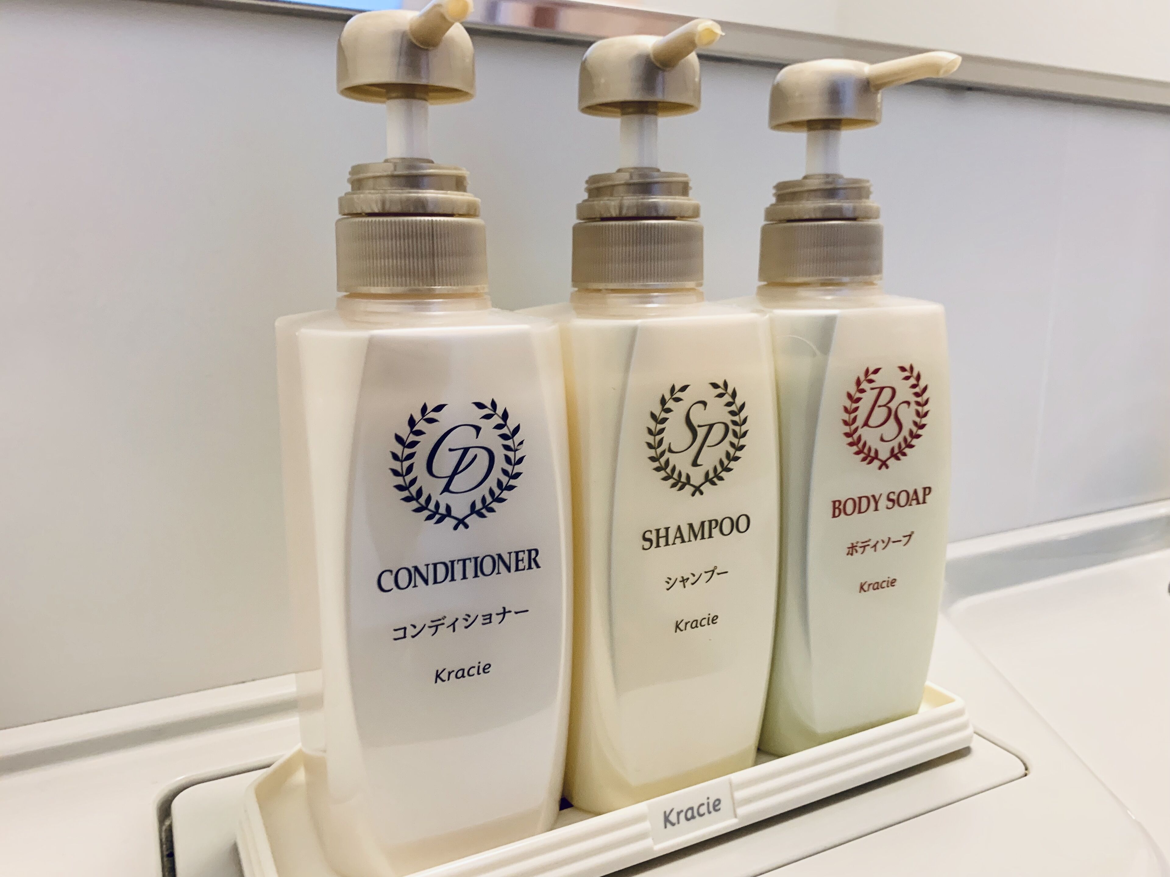 combined shower/bathtub, free toiletries, hair dryer, slippers