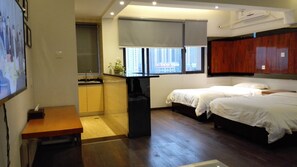 Quadruple Suite | Desk, free WiFi - Cotton hotel (Chengdu)