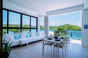 Luxury Villa | Terrace/patio - Stunning luxe 220sm villa by the sea entirely private with own pool (Busuanga)