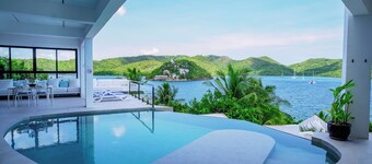 Stunning luxe 220sm villa by the sea entirely private with own pool