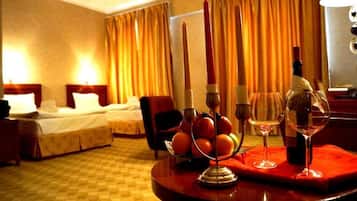 Premium bedding, minibar, in-room safe, desk