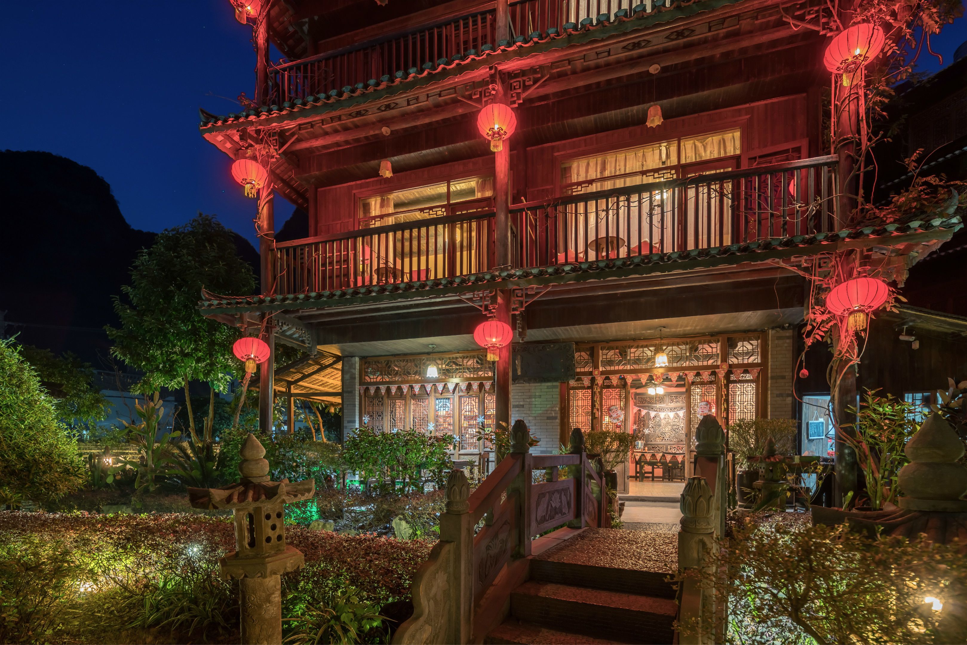 front of property – evening/night