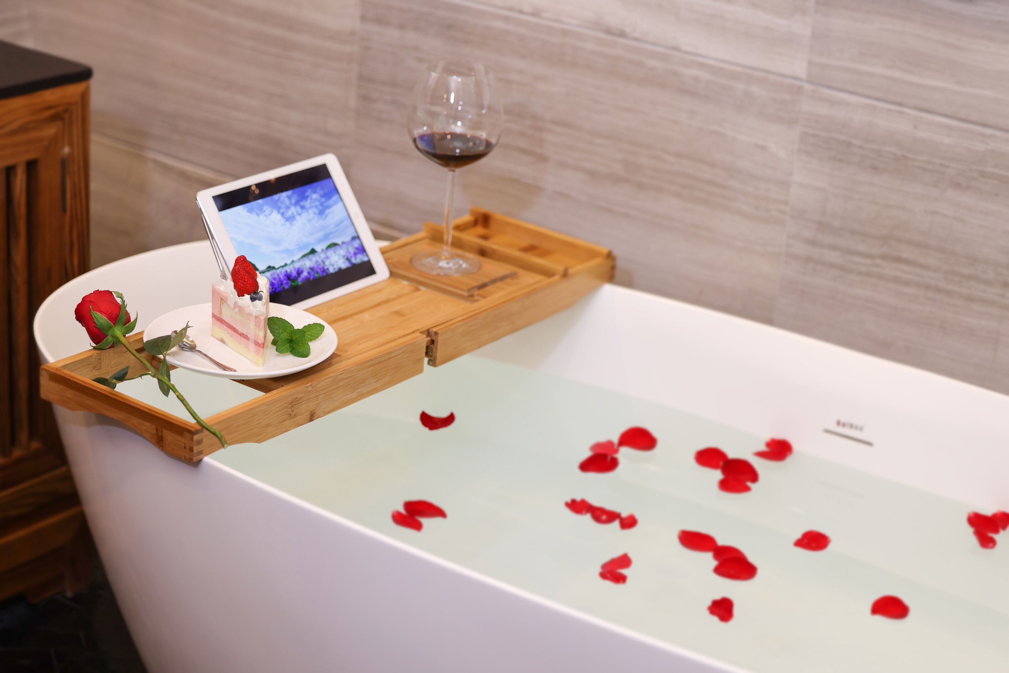 panoramic double room, pool access | bathroom | free toiletries, hair dryer, slippers, towels