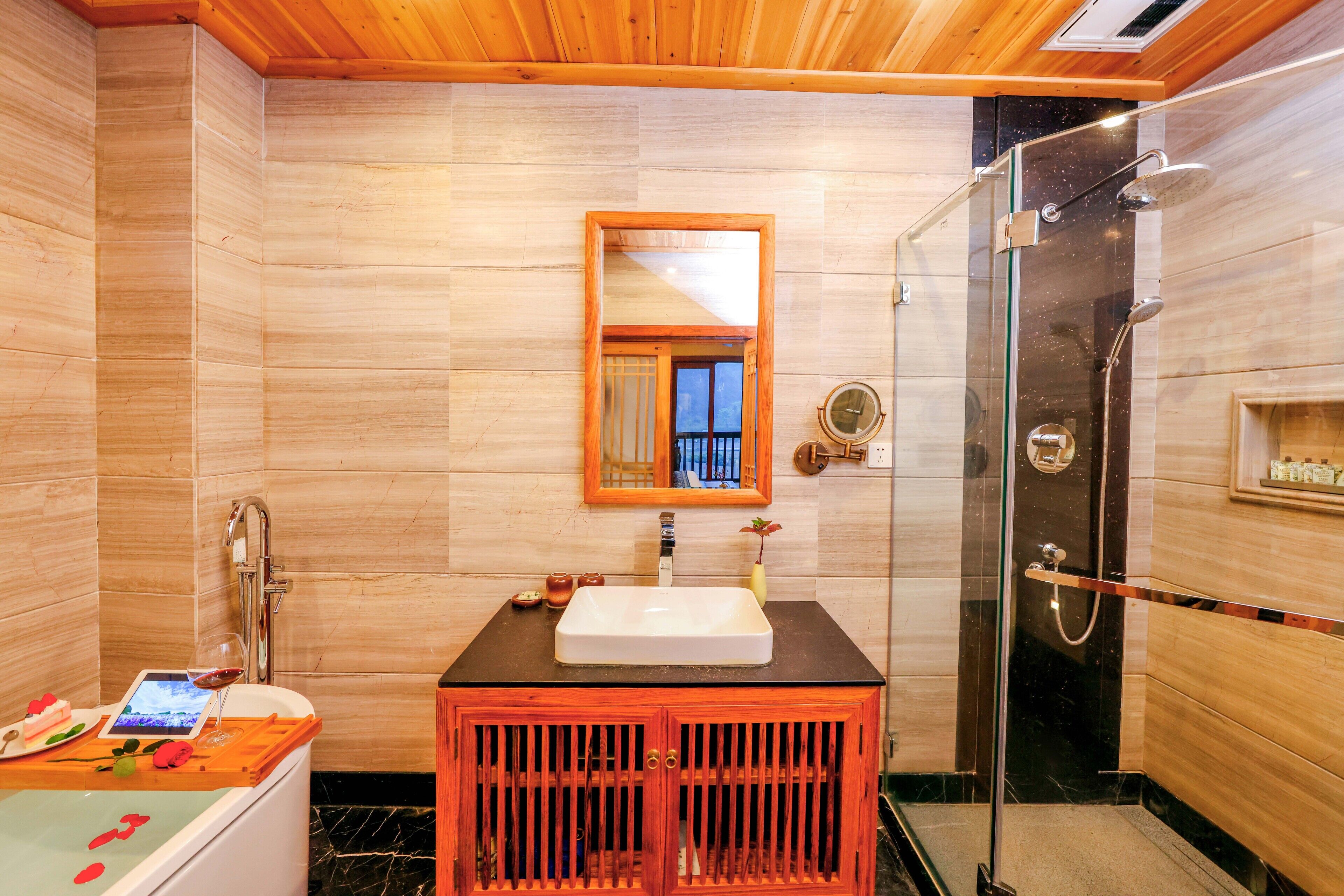 family twin room, pool access | bathroom | free toiletries, hair dryer, slippers, towels