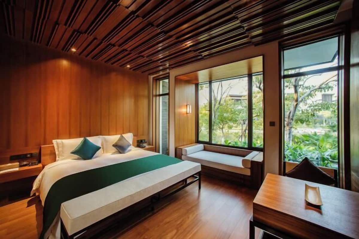 1 habitación y ropa de cama de alta calidad