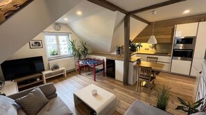 Apartment | Living area | TV - Villa Gallistl (Cesky Krumlov)
