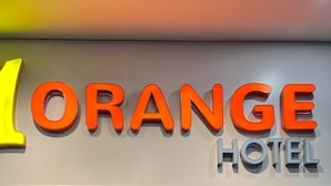A hotel sign with the name 'Orange Hotel' in large, bold letters. - Orange Hotels Sri Petaling (Kuala Lumpur)