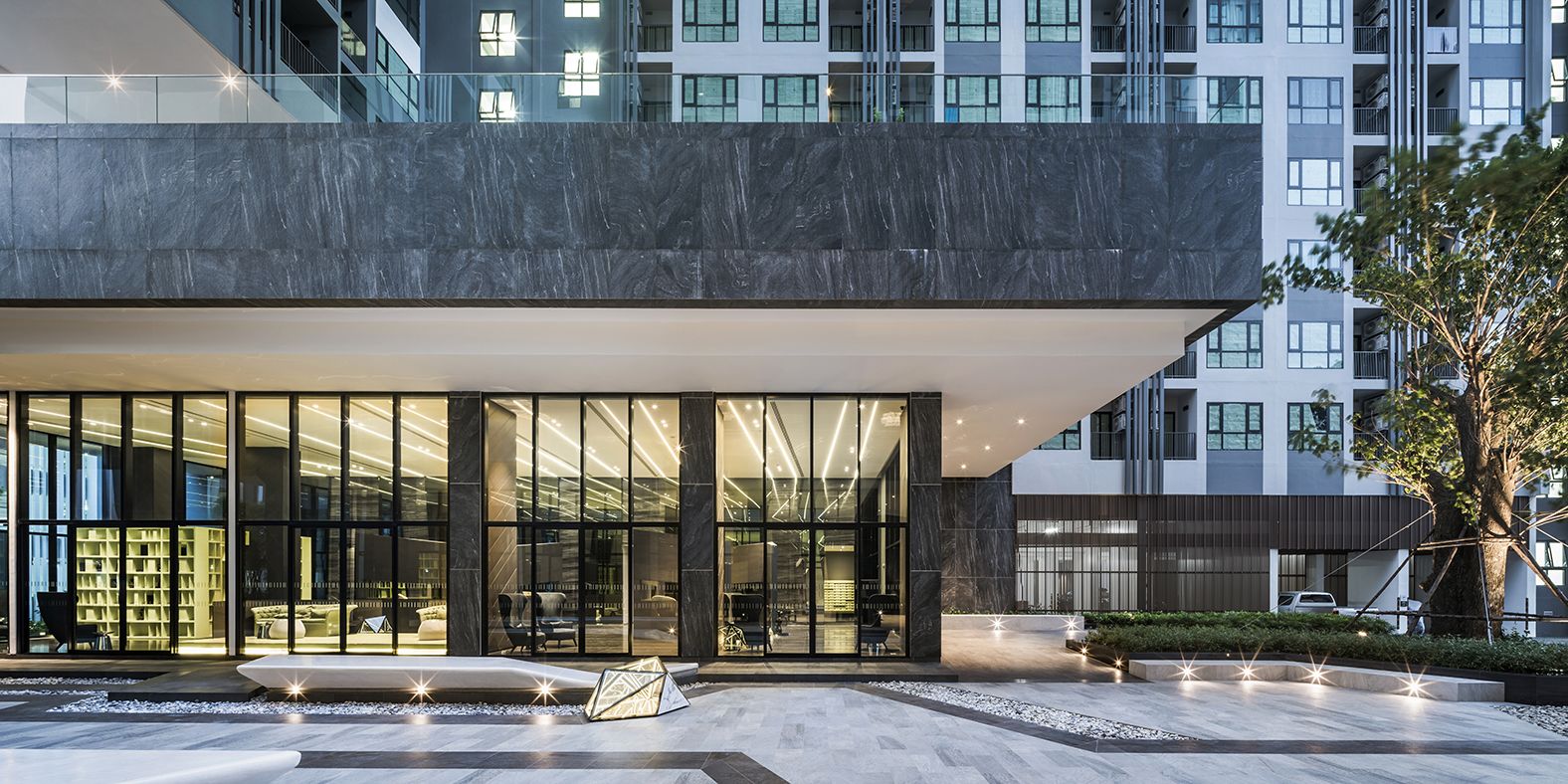 Front of property - evening/night