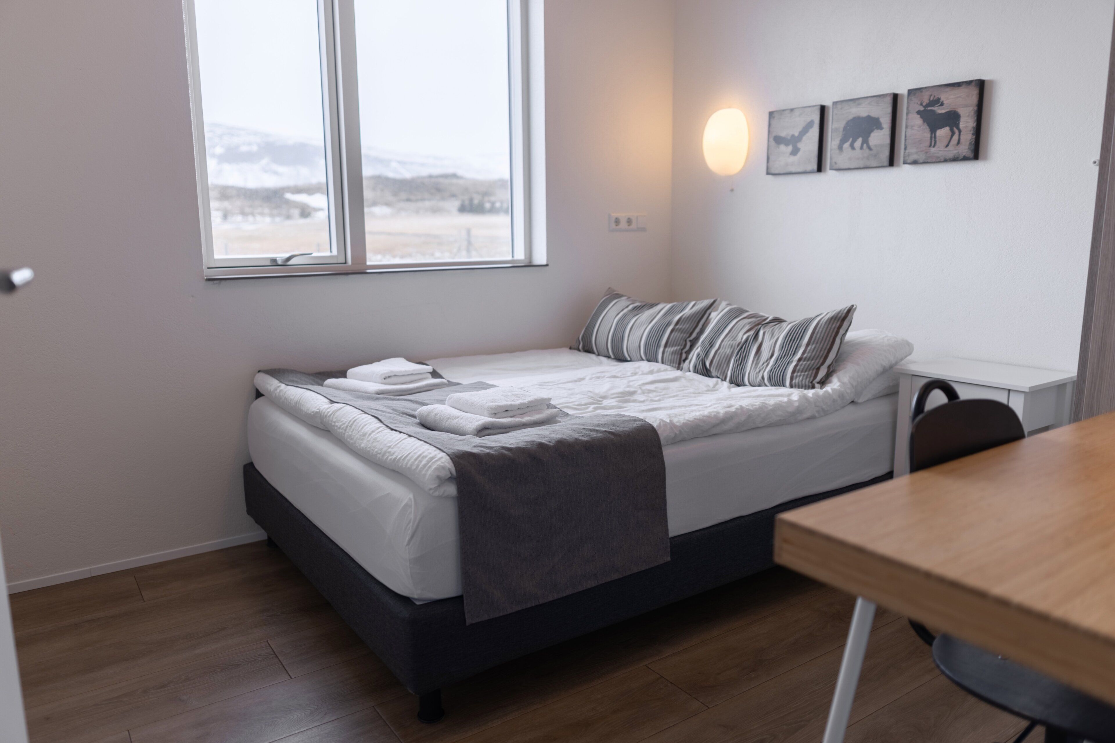 Premium bedding, blackout curtains, free WiFi, bed sheets