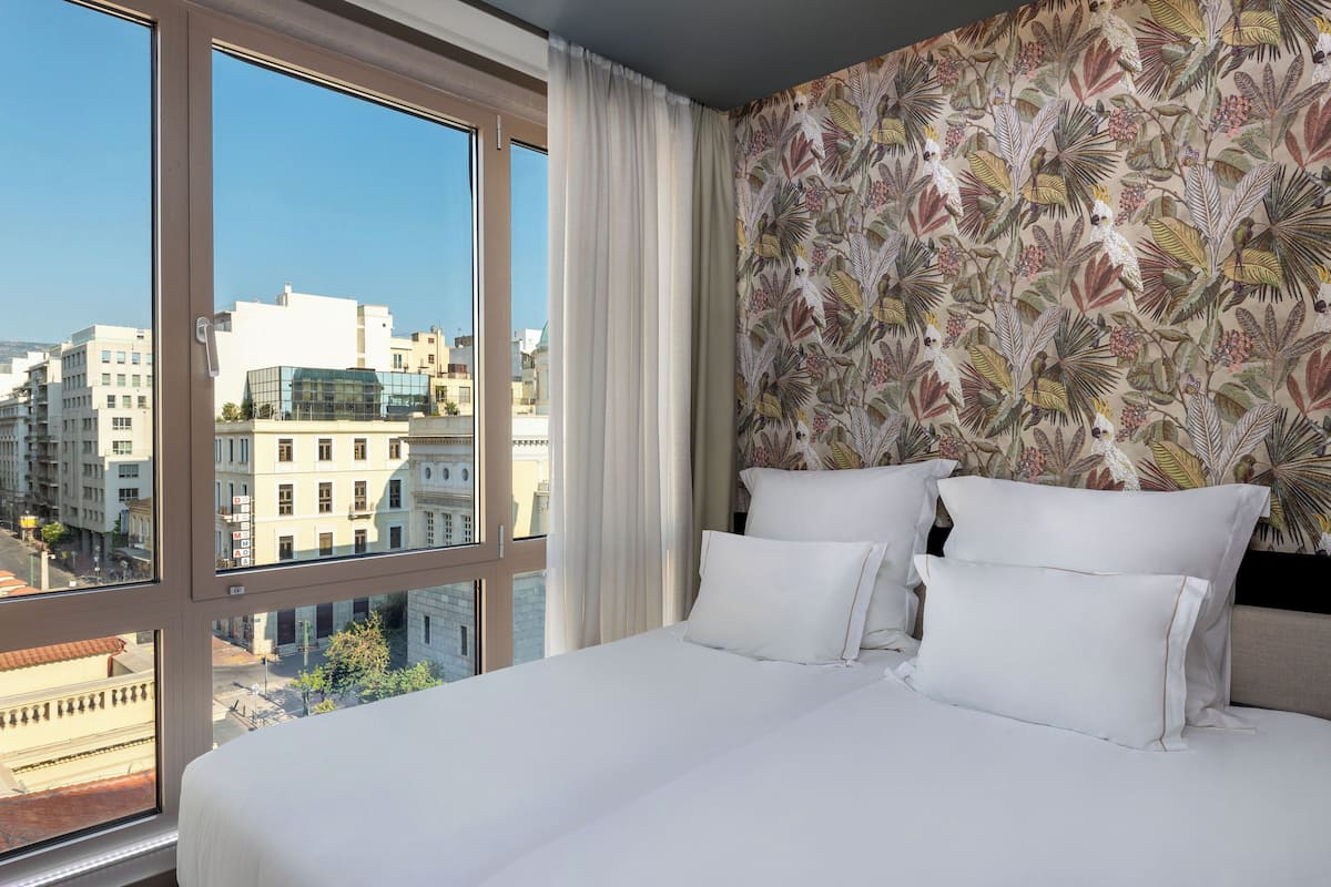 Double or Twin Room, City View | Premium bedding, minibar, in-room safe, desk