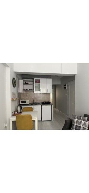 Basic Apartment, 2 Bedrooms, Non Smoking | Living area | 50-inch Smart TV with digital channels, fireplace - Deka Evleri (Izmir)