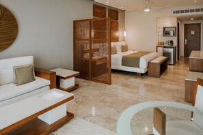 Deluxe Junior Suite, 1 King Bed | 1 bedroom, in-room safe, blackout drapes, iron/ironing board - The Reef 28 Hotel & Spa - Luxury Adults Only - All Suites (Playa del Carmen)