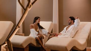 Sauna, bain à remous, hammam, soins corporels, soins d'hydrothérapie