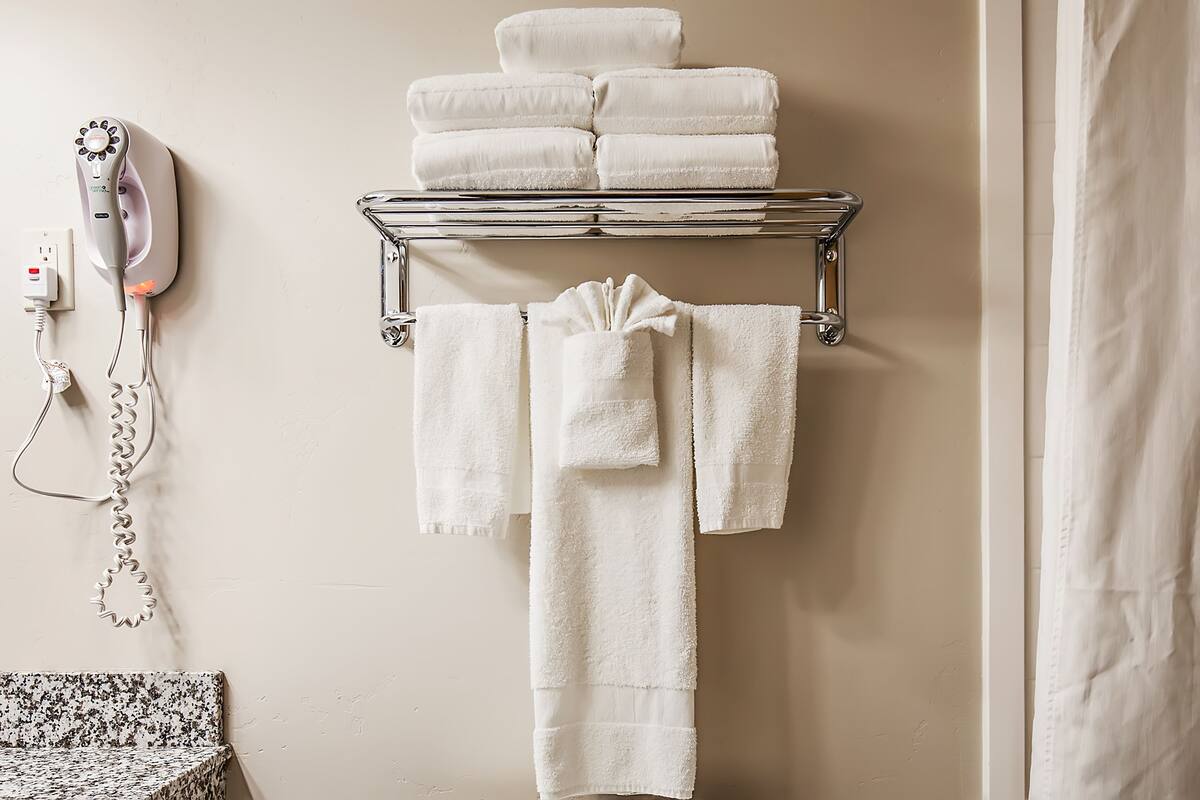 executive suite, multiple beds | bathroom | shower, hair dryer, towels