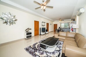 Villa, 3 Bedrooms | Living area | 40-inch flat-screen TV with cable channels, TV