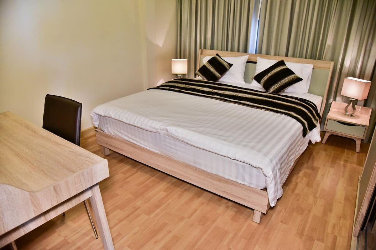 In-room safe, desk, iron/ironing board, rollaway beds