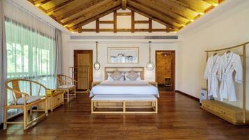 Casa panorámica, 1 habitación | Ropa de cama de alta calidad y edredones de plumas