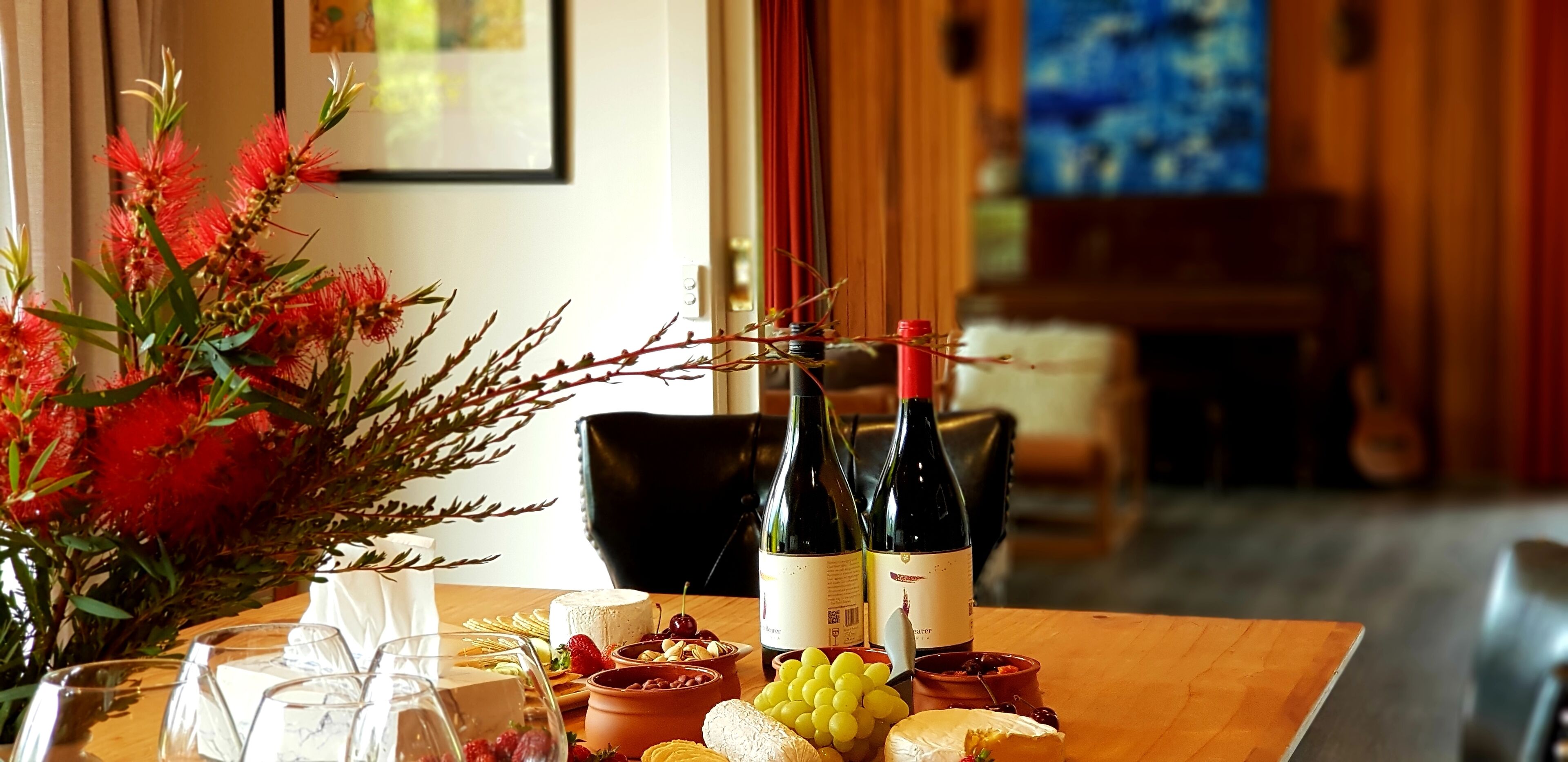 Luxury House, 4 Bedrooms, Fireplace, Ocean View | Living area | Flat-screen TV, fireplace, DVD player