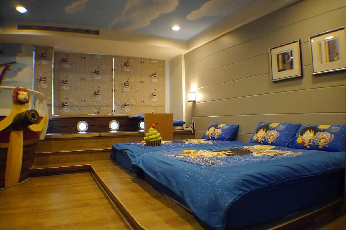 Phòng 4 dành cho gia đình, 1 phòng ngủ | Màn/rèm cản sáng, giường gấp/giường phụ (phụ phí)