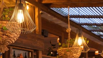 Breakfast, lunch, dinner served; Mediterranean cuisine, beach views