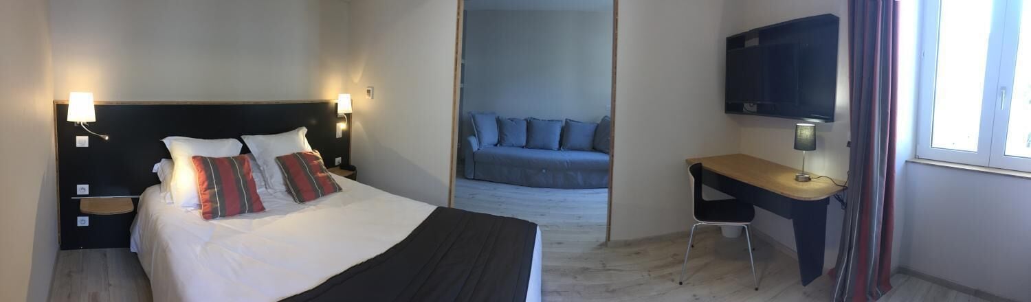 junior suite, 1 queen bed with sofa bed | premium bedding, in-room safe, desk, soundproofing