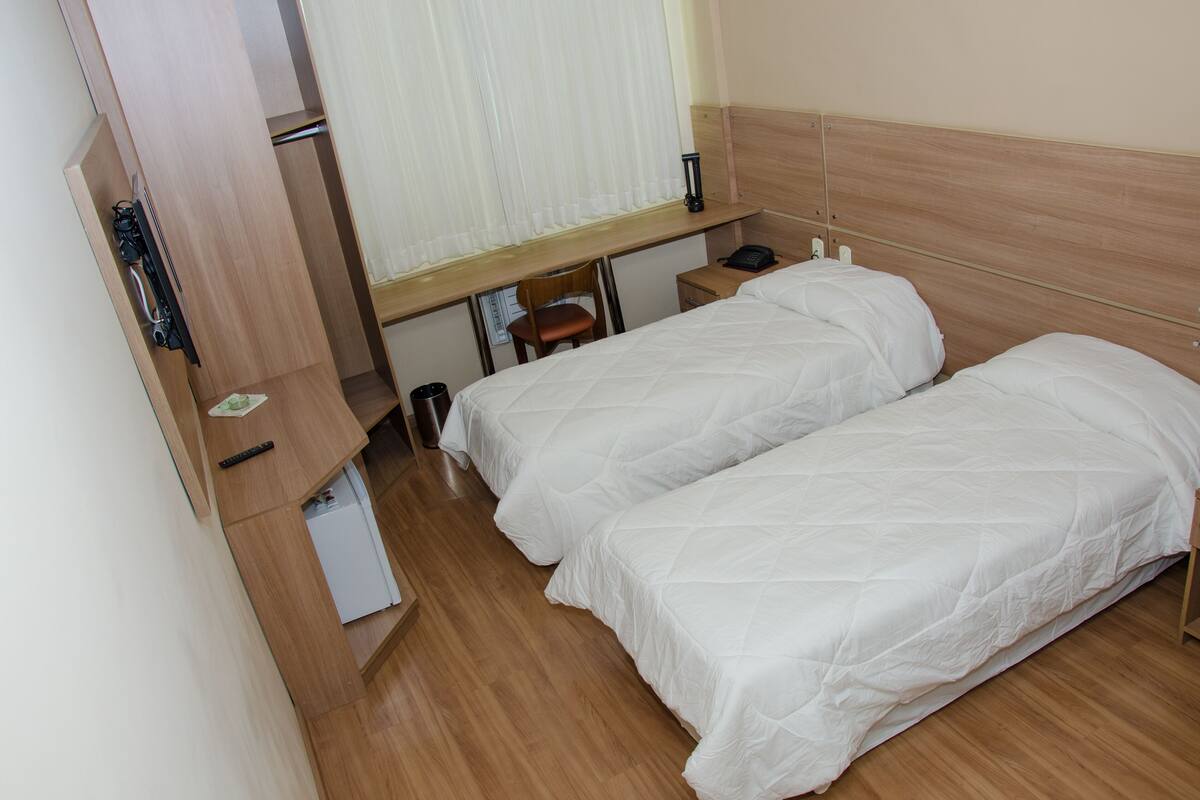 double or twin room | minibar, in-room safe, desk, blackout curtains