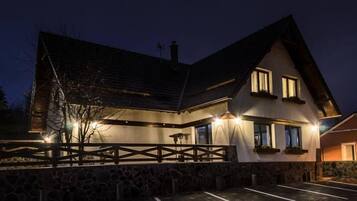 Front of property – evening/night