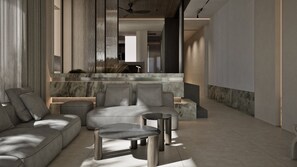 Master Suite with outdoor jacuzzi, sea view (Annex Building) | Premium bedding, pillowtop beds, in-room safe, blackout drapes - Dyo Suites (Rethymno)