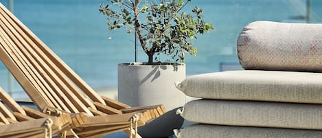 Suite, vue mer (King with Outdoor Jetted tub) | Balcon