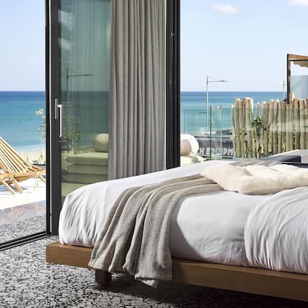 Suite, Sea View (King with Outdoor Jetted tub) | Premium bedding, pillowtop beds, in-room safe, blackout drapes