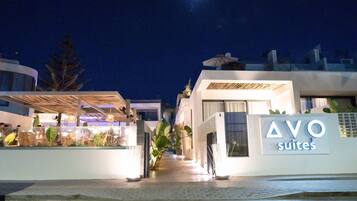 Majoituspaikan julkisivu