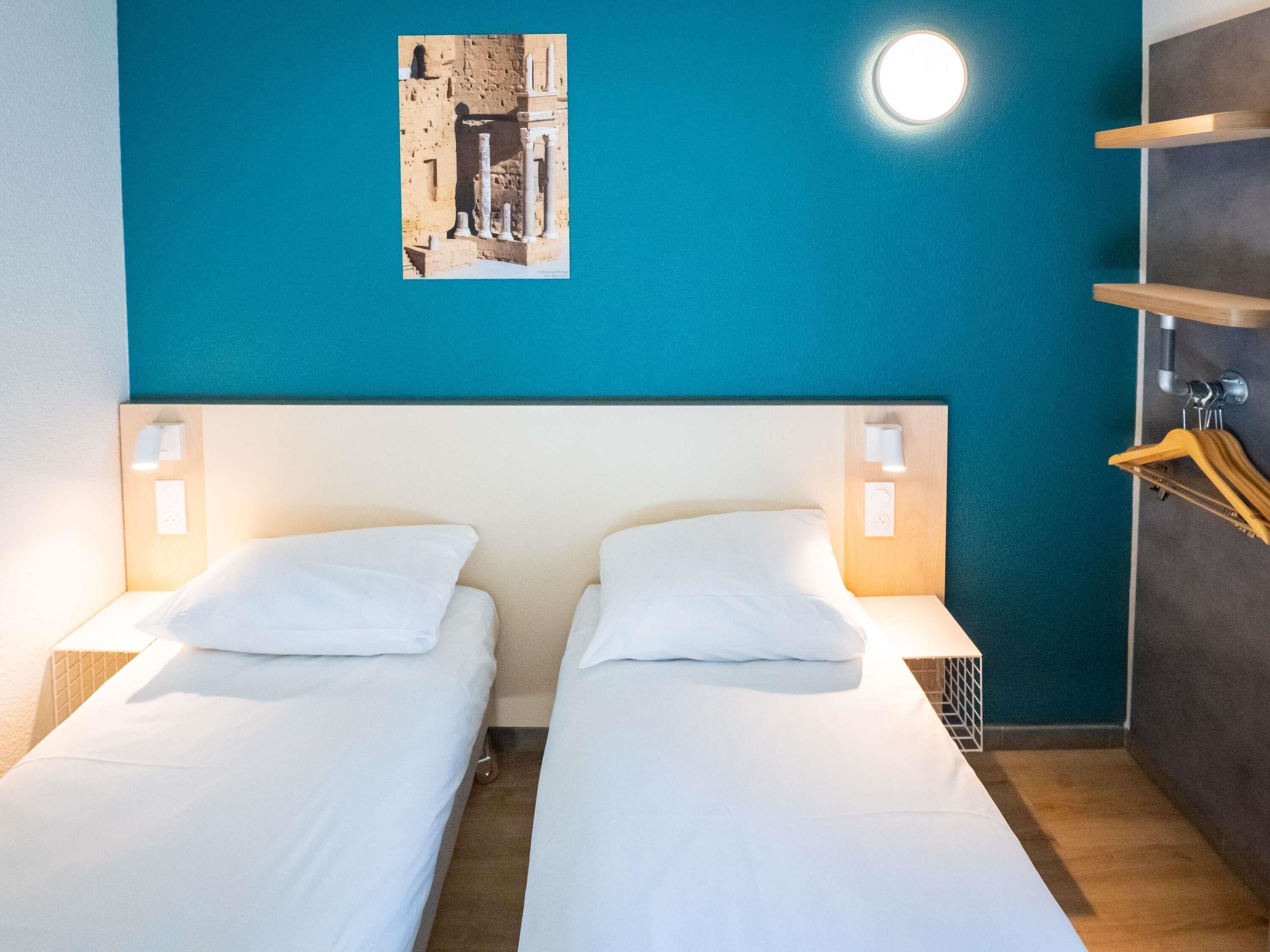 Twin Room, 2 Twin Beds | Desk, blackout drapes, soundproofing, iron/ironing board