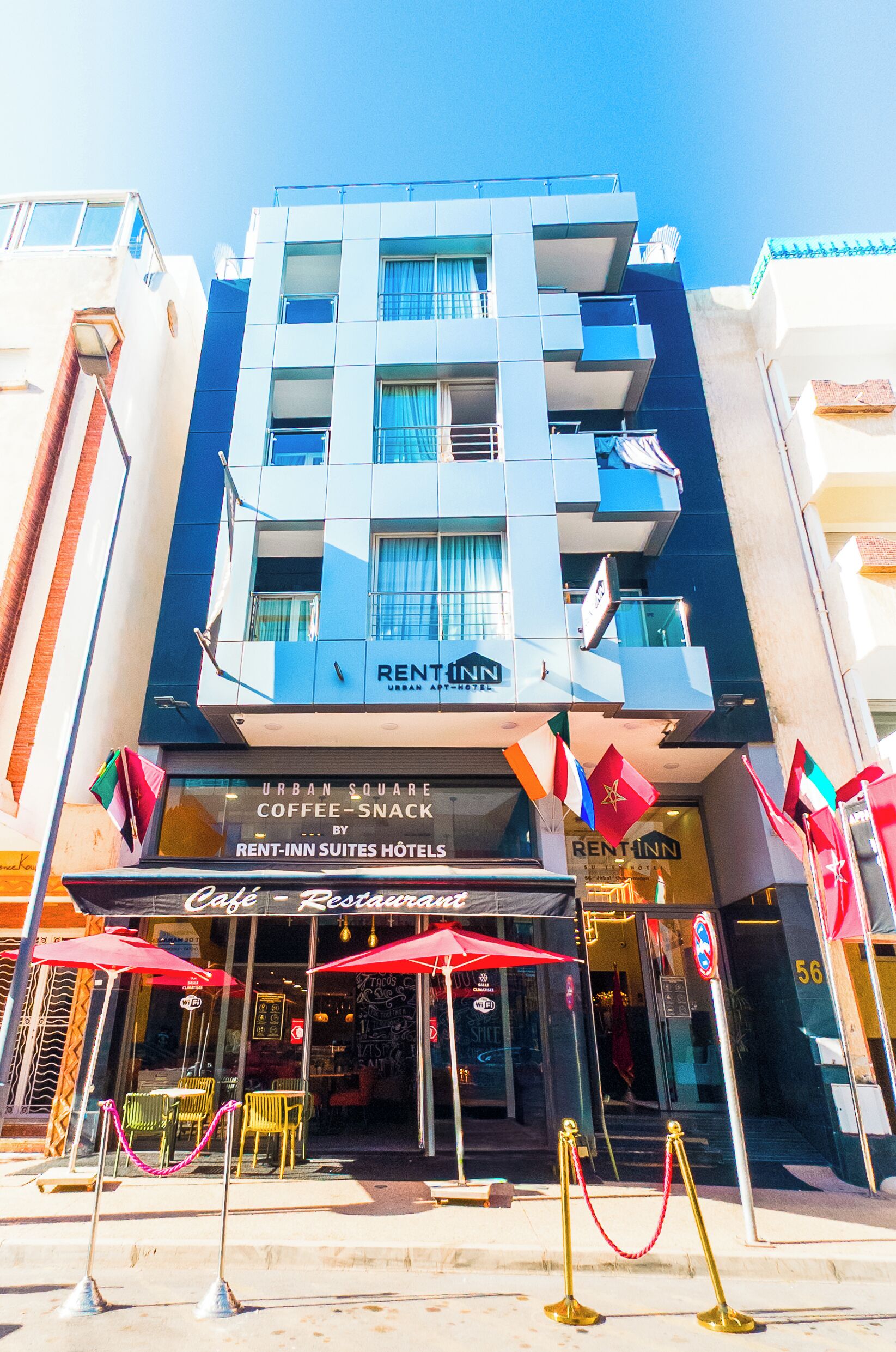 Voorkant van accommodatie