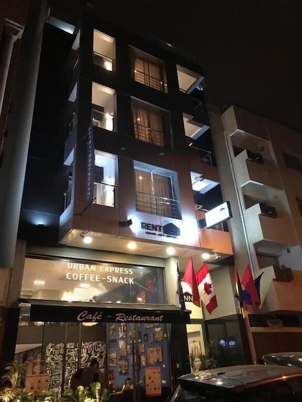 Façade de l’hébergement