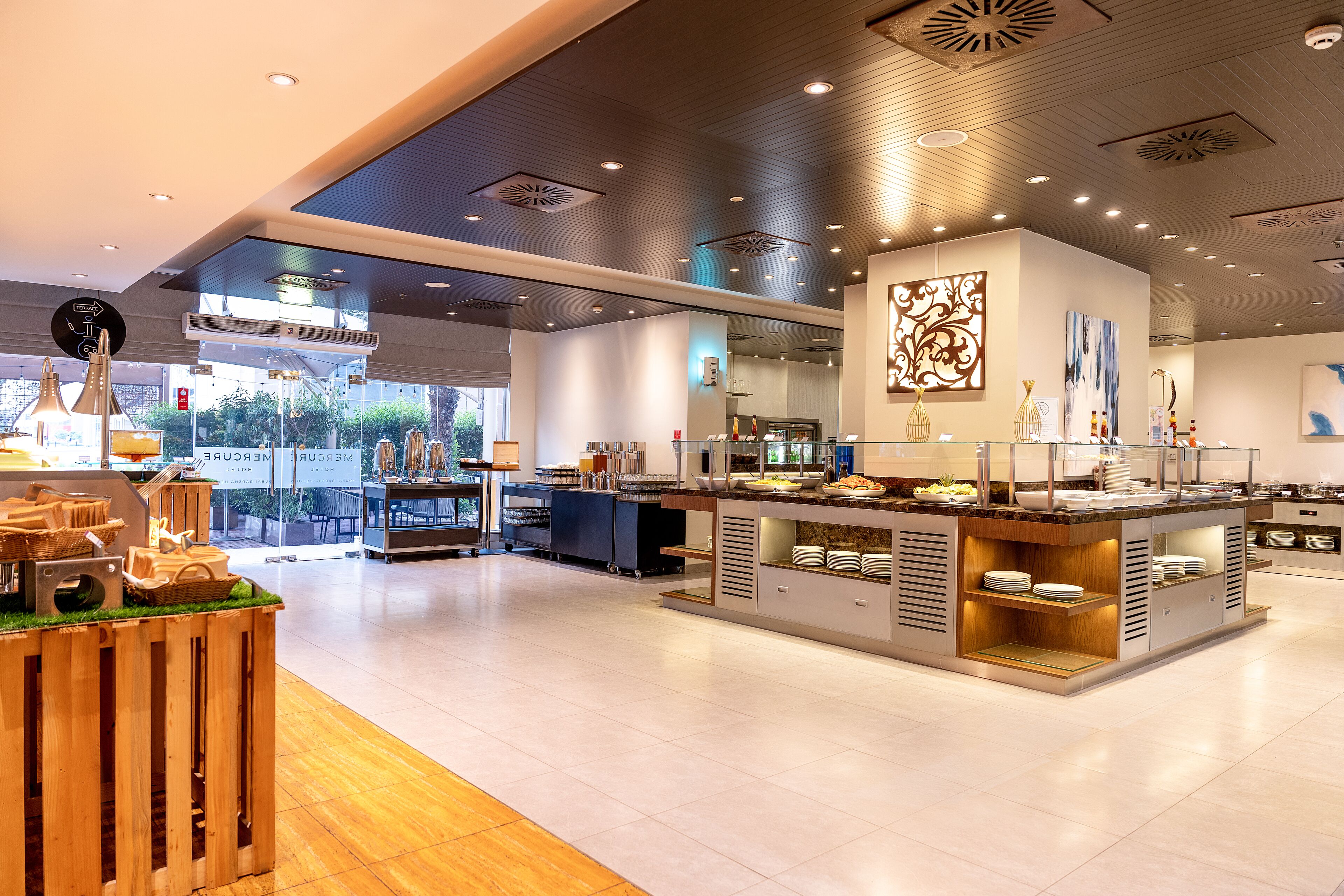 daily buffet breakfast (aed 75 per person)