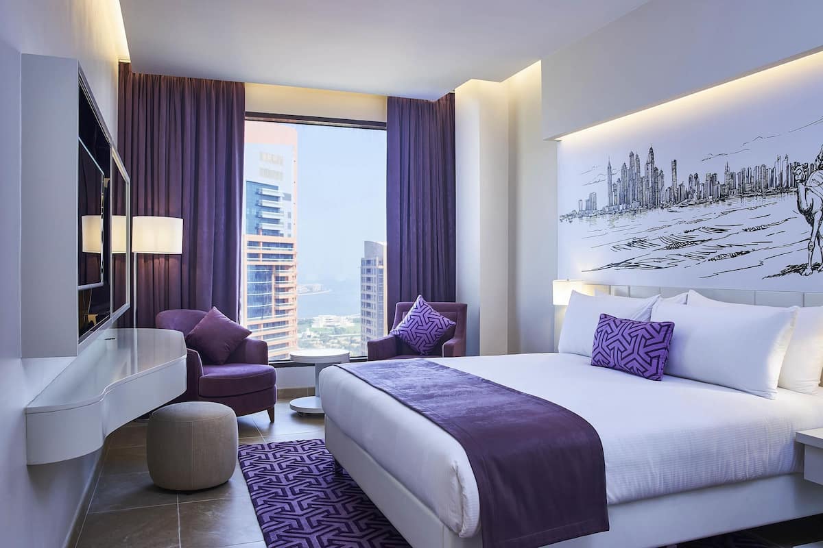 Two-Bedrooms Suite Skyline View, next to Metro Station | 1 bedroom, minibar, in-room safe, desk