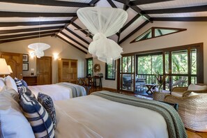Luxury Double Room, 2 Queen Beds | Premium bedding, down comforters, in-room safe, laptop workspace - Copal Tree Lodge, a Muy'Ono Resort (Punta Gorda)